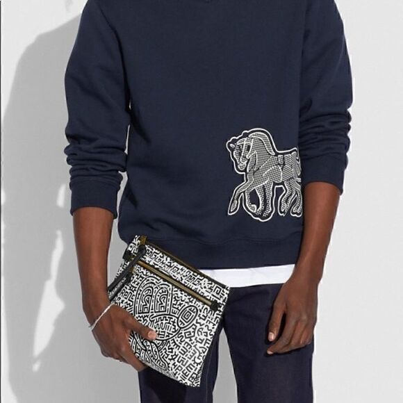 Disney Mickey Mouse X Keith Haring Academy Pouch Limited edition NWT - Picture 4 of 10